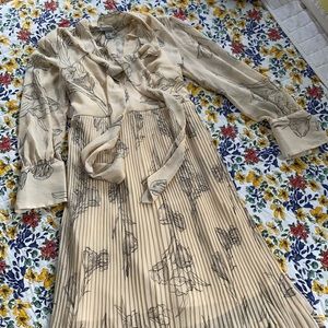 A New Day cream sheer floral maxi dress